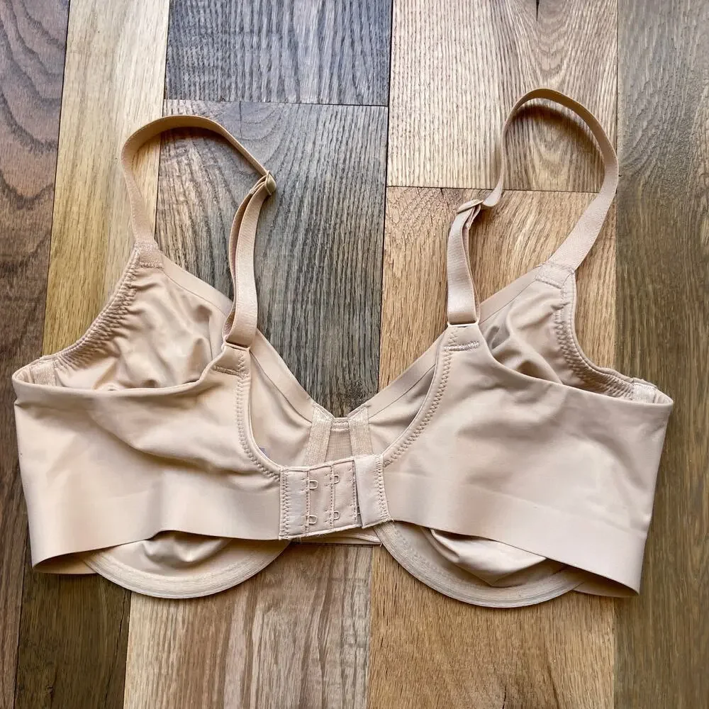 Wacoal 855308 Underwire Bra 34DD Nude Full Coverage Beige Comfort